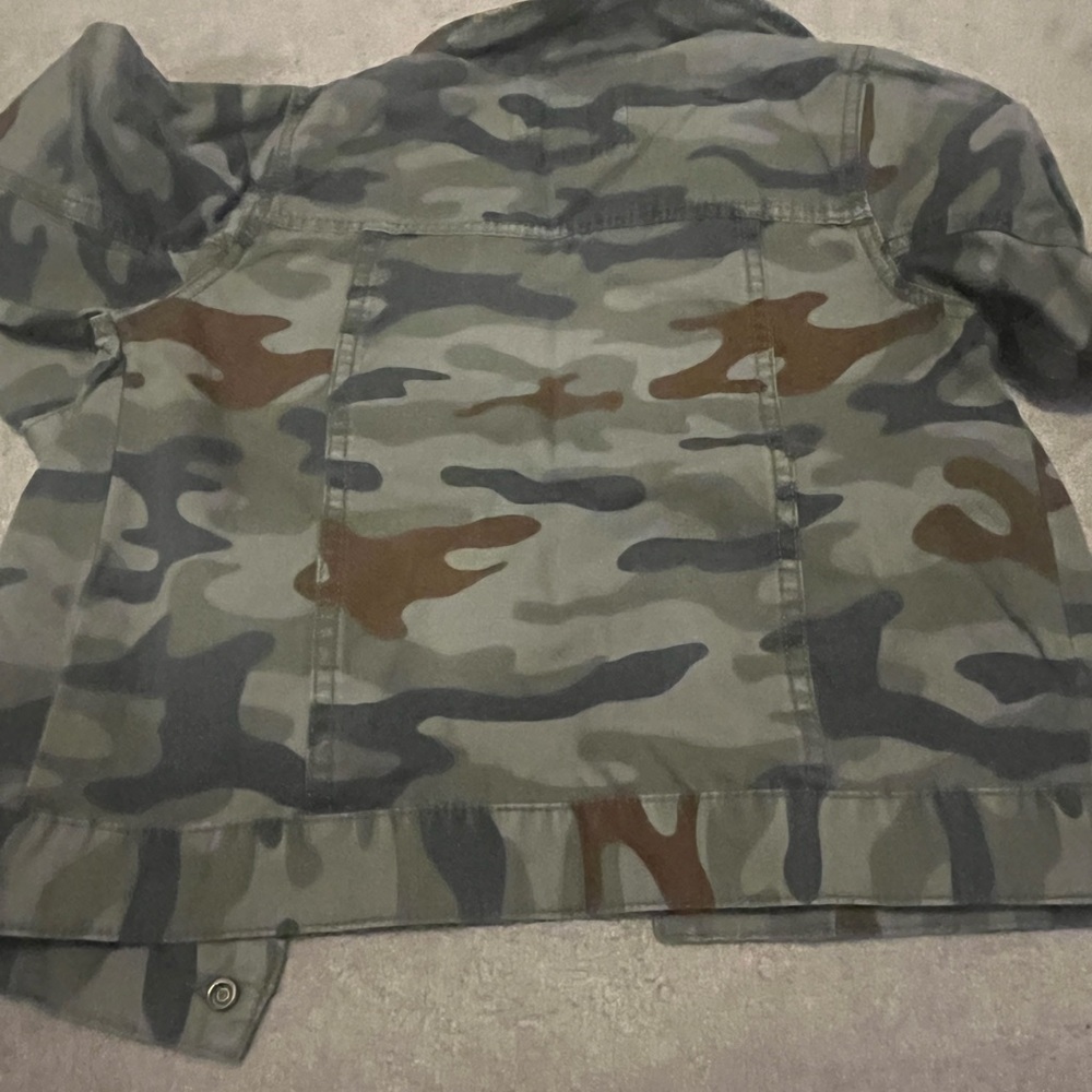 Carters boys blue , brown, green camouflage jacket with snap buttons - Picture 12 of 13